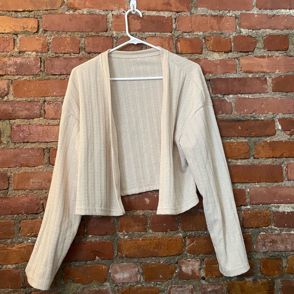 Cream cropped sweater